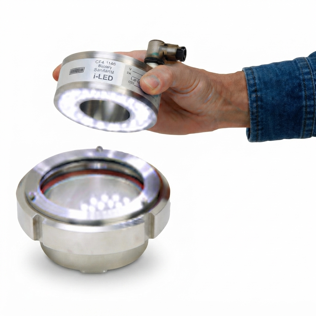 i-LED-CF ILUMINADOR DE PROCESOS TIPO CORONA CIRCULAR PARA FITTINGS SANITARIOS